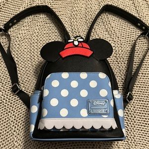 Minnie Mouse Loungefly backpack- WORN ONCE to Disney World!